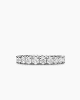 DY Eden Eternity Band Ring in Platinum with Diamonds, 3.2mm